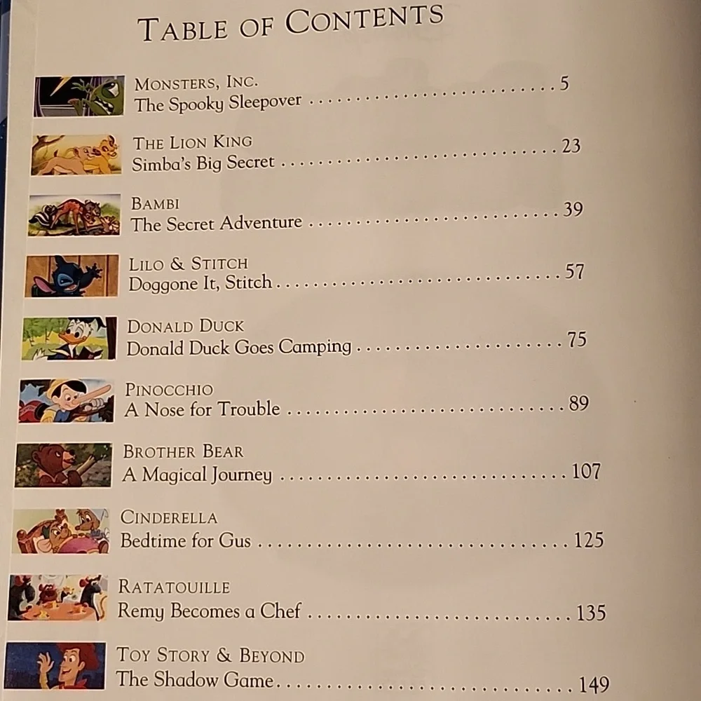 Disney Bedtime Favorites Book - Blue - Picture 2 of 5